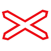 Знак 1.3.1. Однопутная железная дорога